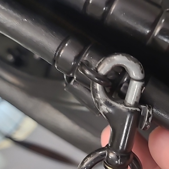 Coach Black Mixed Leather Satchel Crossbody Bag Purse - Picture 16 of 16